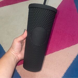 Starbucks NWT 2021 Valentine’s Day Black Matte Studded Venti Tumbler